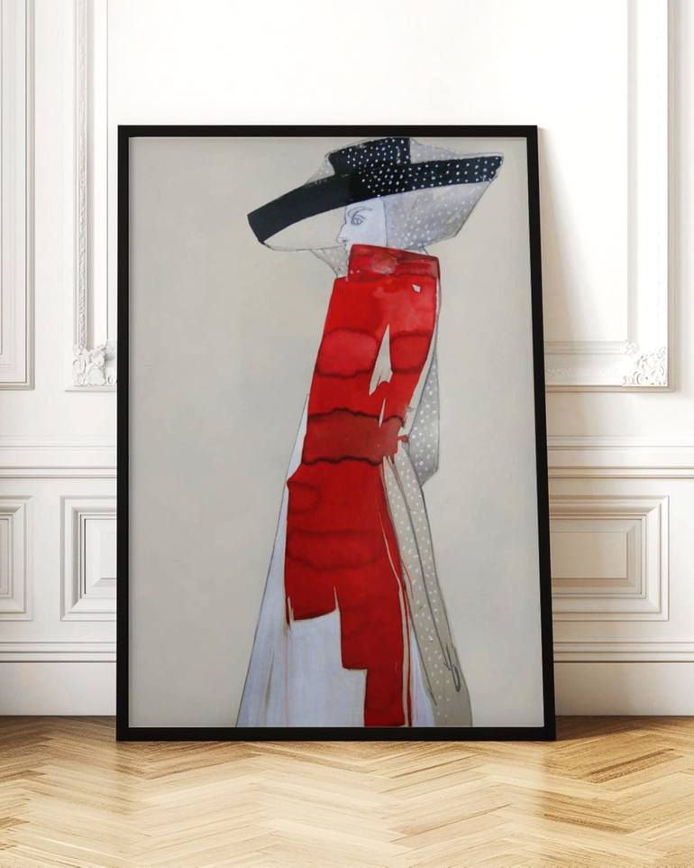 Original Figurative Fashion Painting by Doris Schmitz