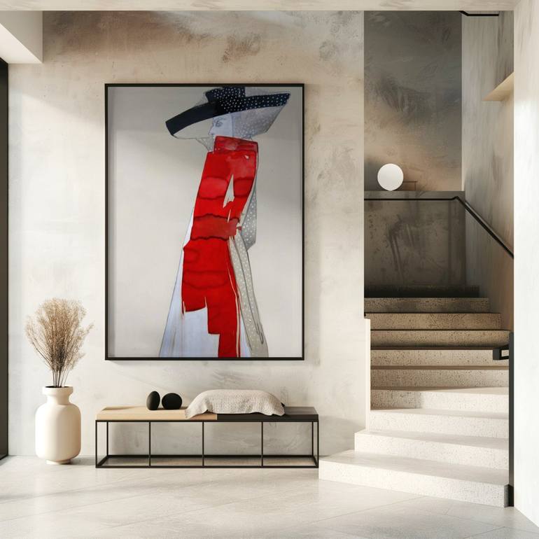 Original Figurative Fashion Painting by Doris Schmitz
