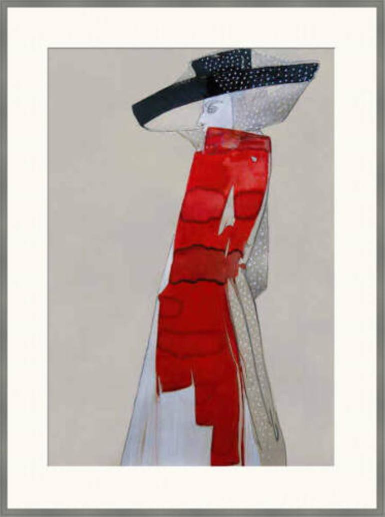 Original Figurative Fashion Painting by Doris Schmitz