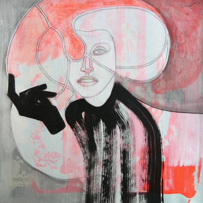 Print of Modernism Women Paintings by Doris Schmitz