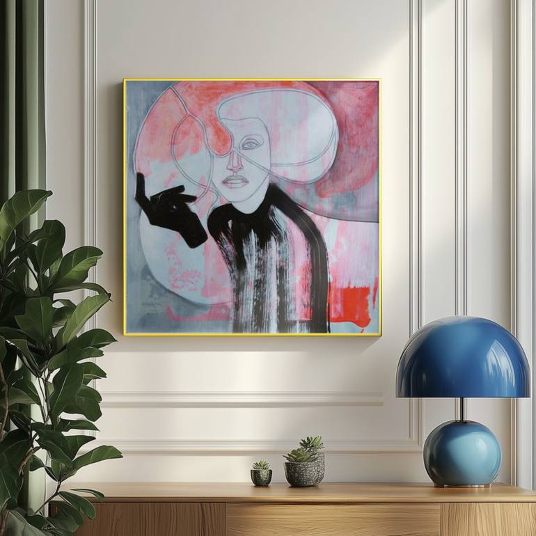 Original Modernism Women Painting by Doris Schmitz