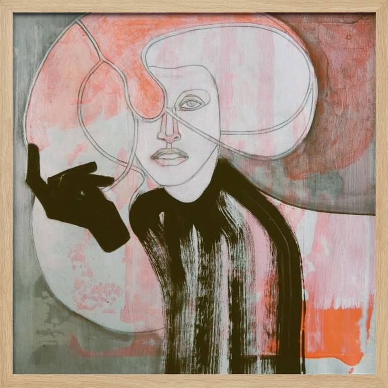 Original Modernism Women Painting by Doris Schmitz