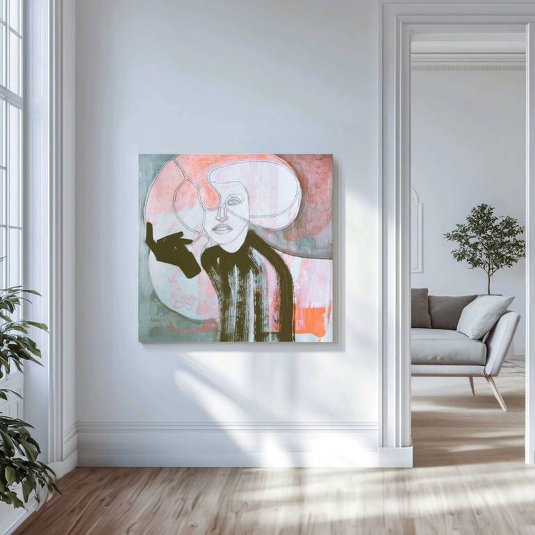 Original Modernism Women Painting by Doris Schmitz