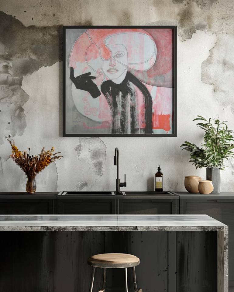 Original Modernism Women Painting by Doris Schmitz