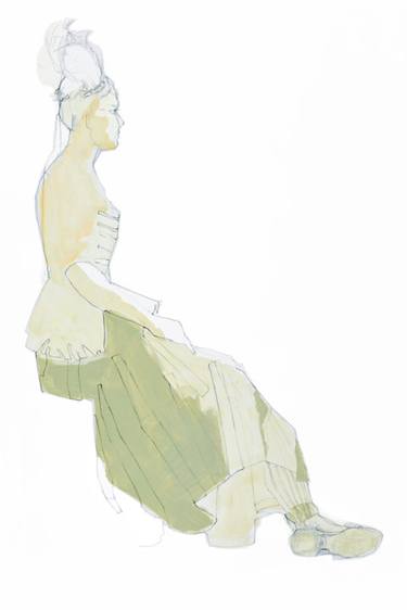 Original Figurative Fashion Drawings by Doris Schmitz