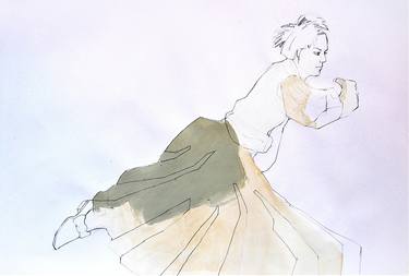 Original Figurative Fashion Drawings by Doris Schmitz