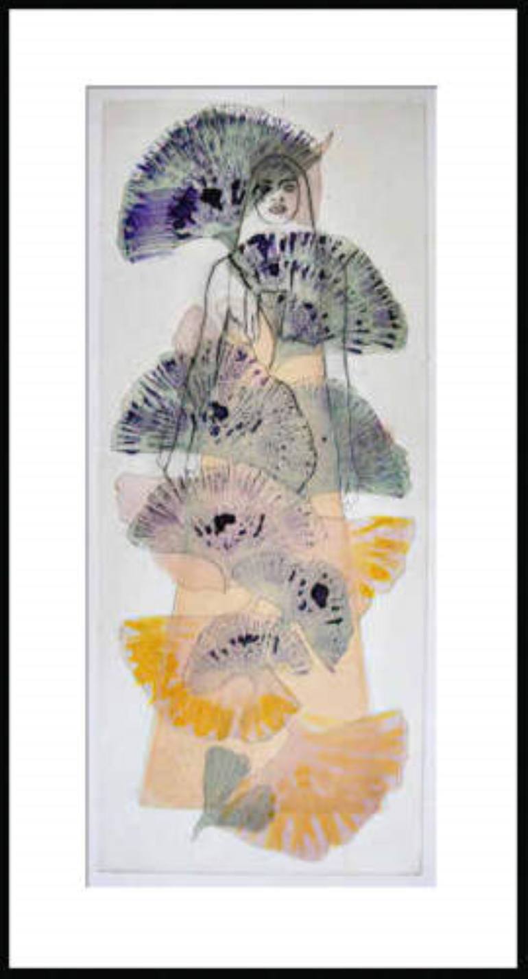 Original Figurative Botanic Printmaking by Doris Schmitz