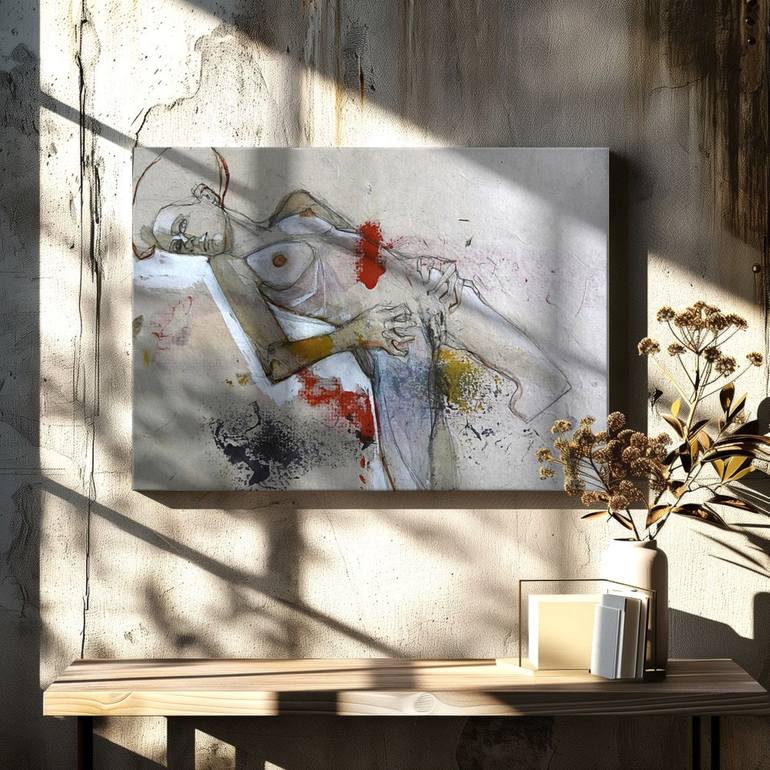 Original Figurative Erotic Painting by Doris Schmitz