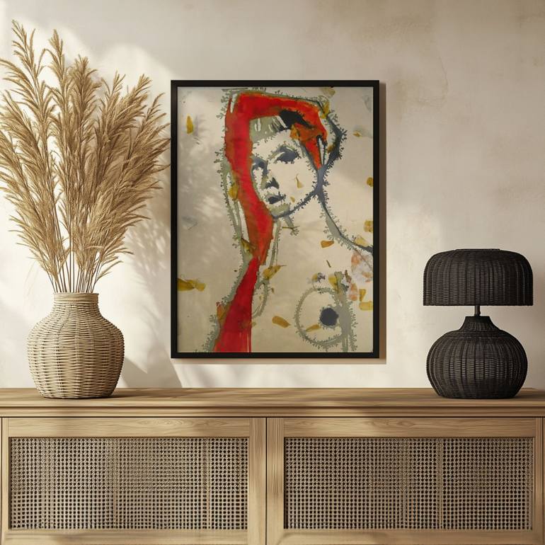 Original Figurative Women Painting by Doris Schmitz