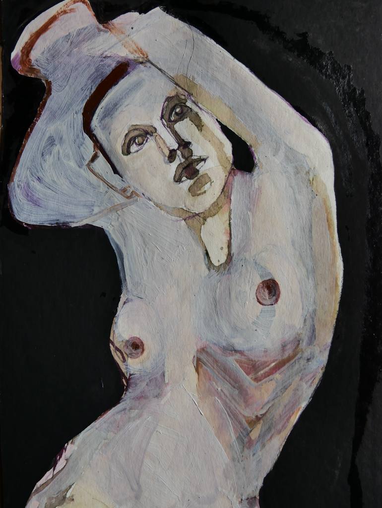 Original Figurative Erotic Painting by Doris Schmitz