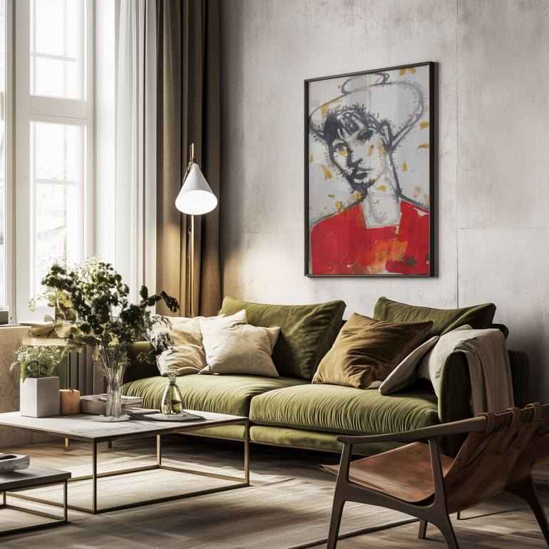 Original Figurative Women Painting by Doris Schmitz