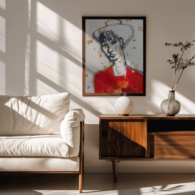 Original Figurative Women Painting by Doris Schmitz