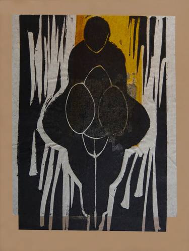 Original Minimalism Classical Mythology Printmaking by Doris Schmitz