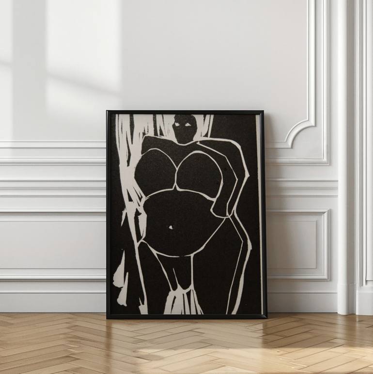 Original Minimalism Erotic Printmaking by Doris Schmitz
