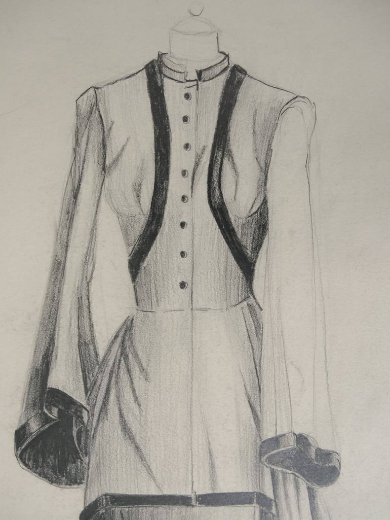 Original Figurative Fashion Drawing by Doris Schmitz