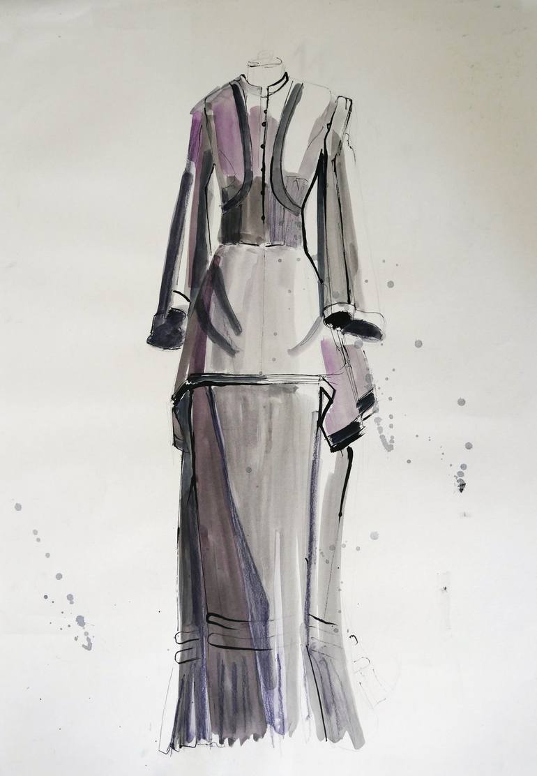 Original Figurative Fashion Paintings by Doris Schmitz