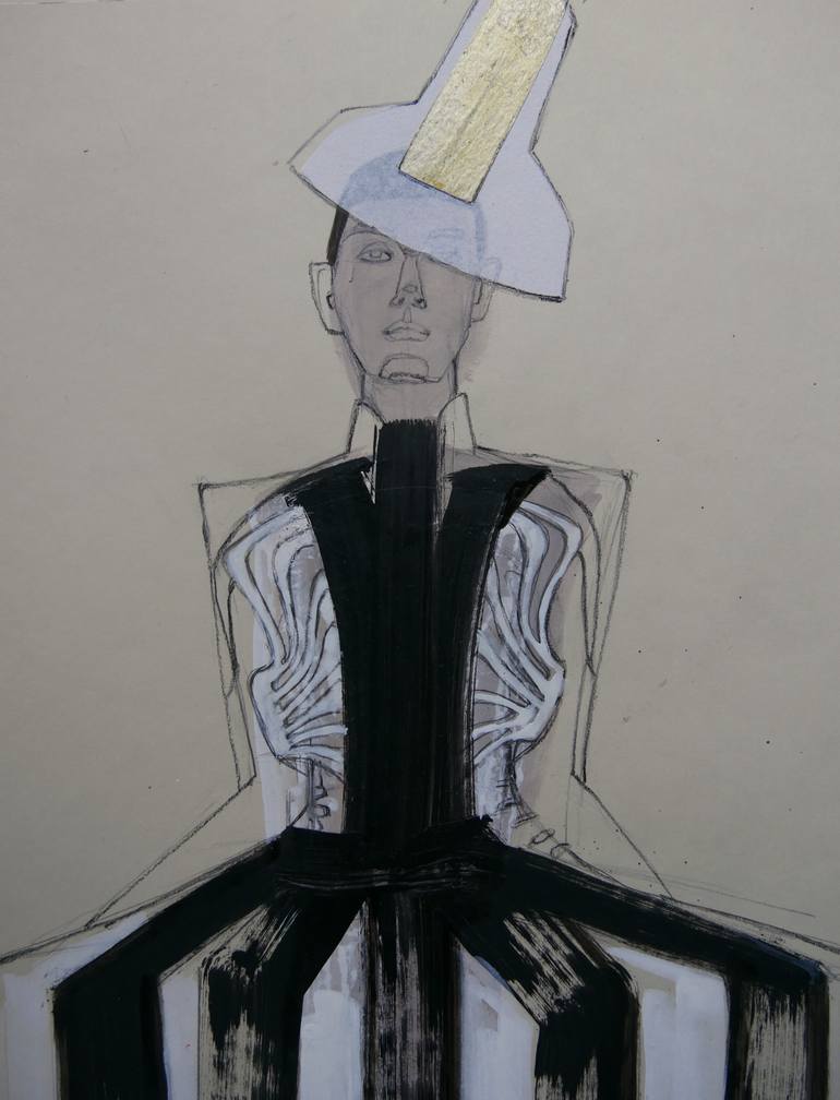 Original Figurative Fashion Painting by Doris Schmitz