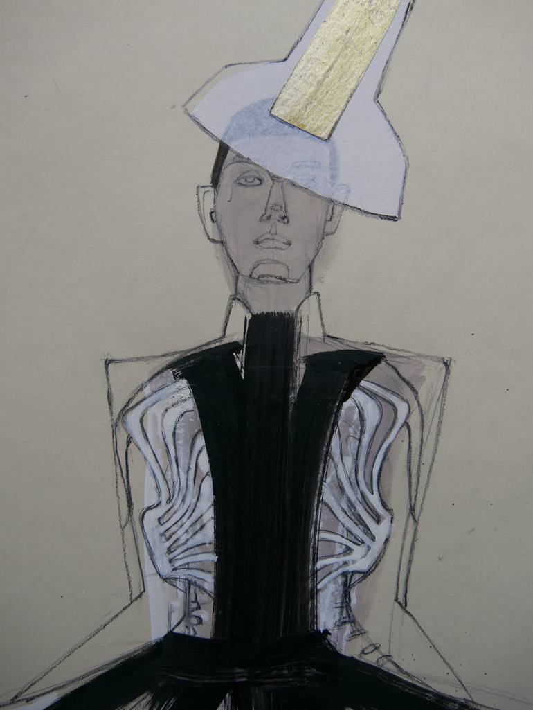 Original Figurative Fashion Painting by Doris Schmitz
