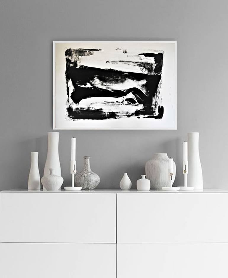 Original Conceptual Beach Printmaking by Doris Schmitz