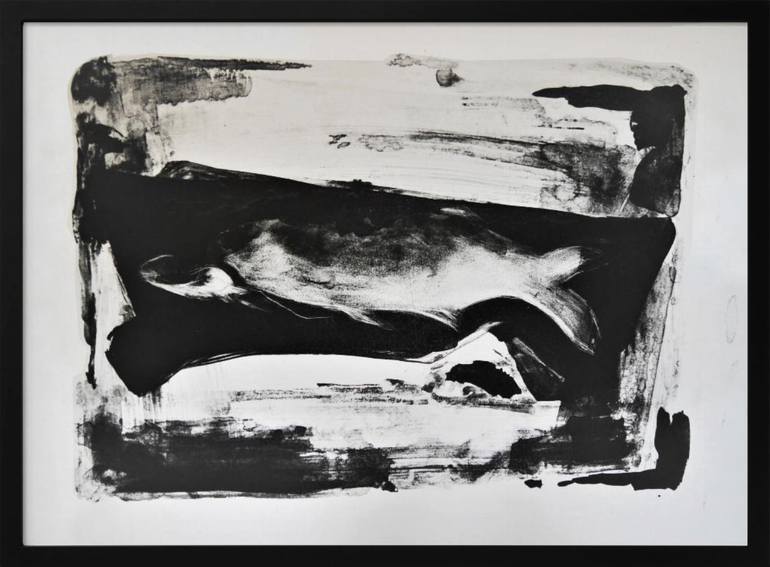 Original Conceptual Beach Printmaking by Doris Schmitz