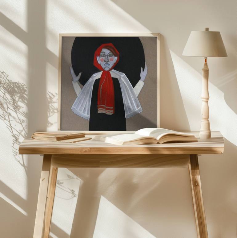 Original Figurative Women Drawing by Doris Schmitz