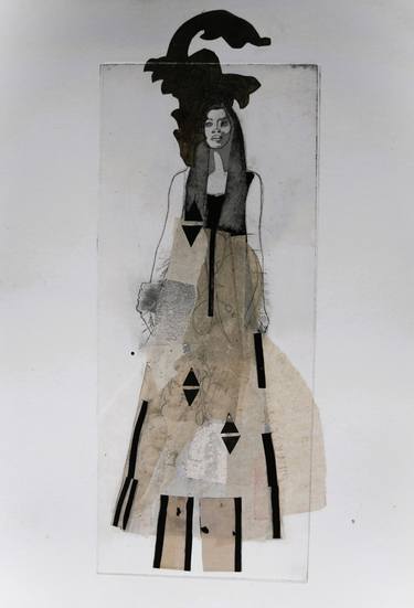 Original Figurative Women Mixed Media by Doris Schmitz