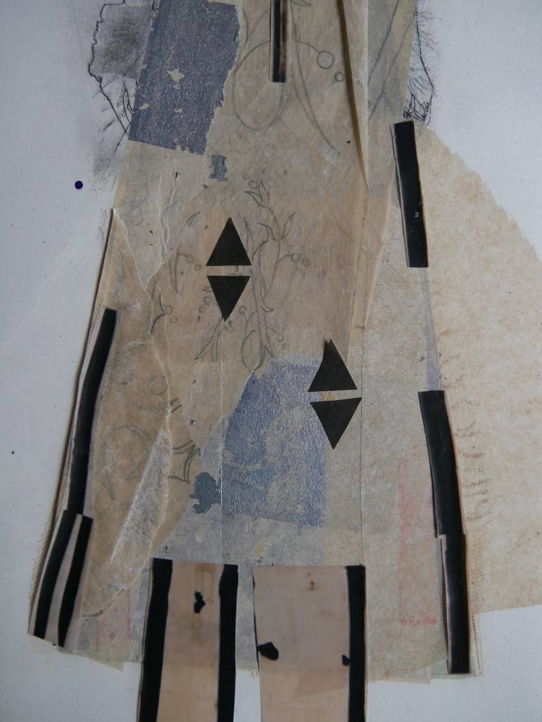 Original Art Deco Women Mixed Media by Doris Schmitz