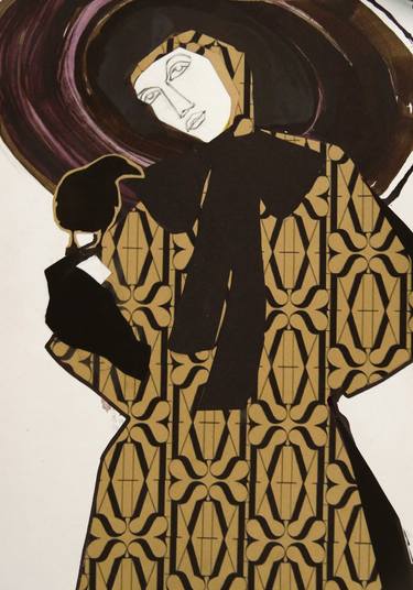 Original Figurative Fashion Mixed Media by Doris Schmitz