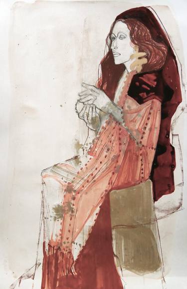 Original Figurative Women Paintings by Doris Schmitz