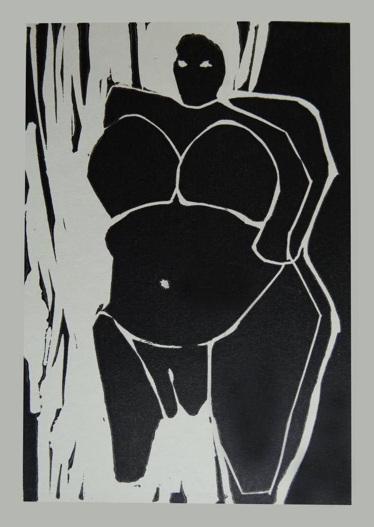 Original Minimalism Classical Mythology Printmaking by Doris Schmitz