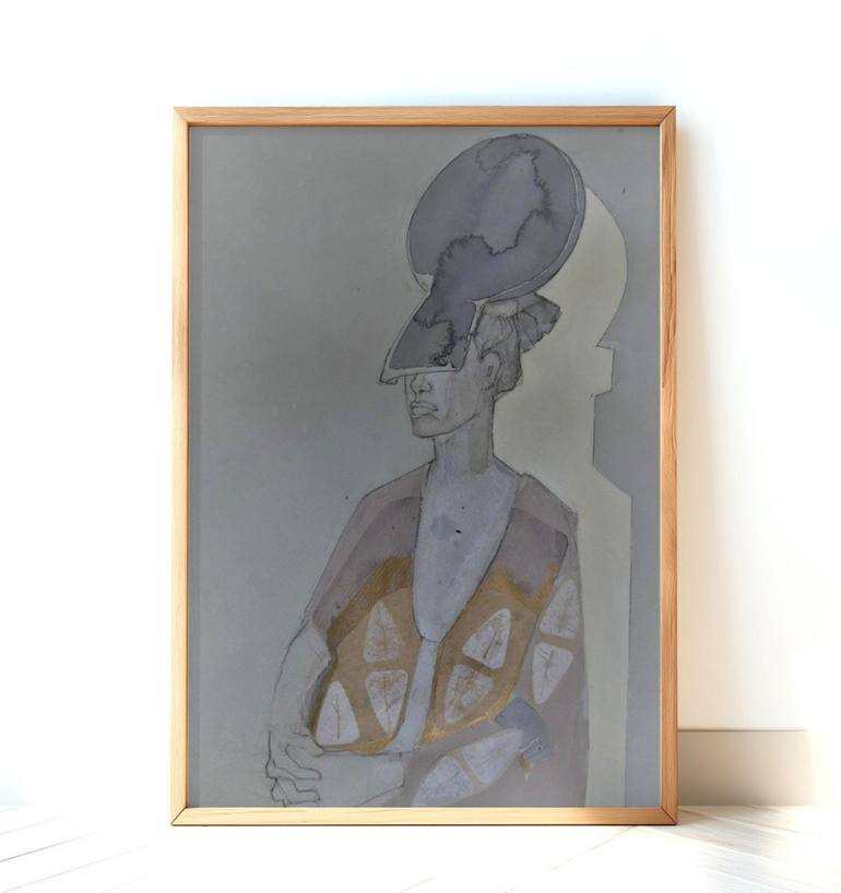 Original Antique Fashion Mixed Media by Doris Schmitz