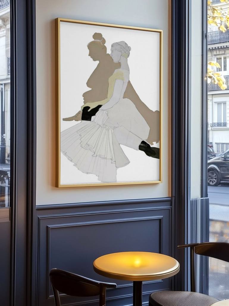 Original Antique Fashion Drawing by Doris Schmitz