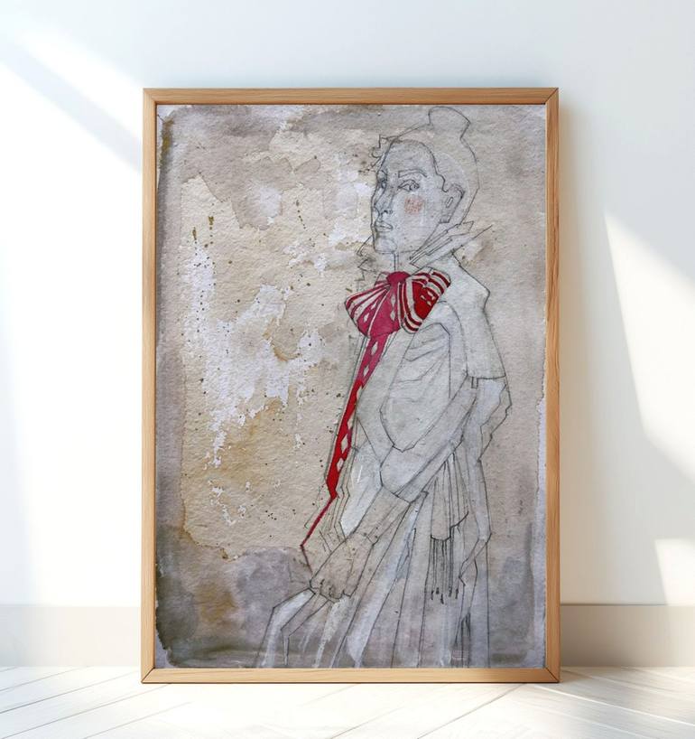 Original Figurative Women Painting by Doris Schmitz