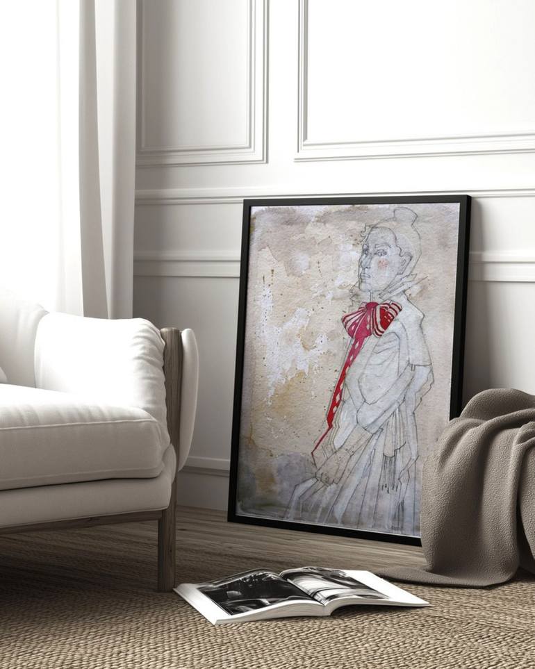 Original Figurative Women Painting by Doris Schmitz