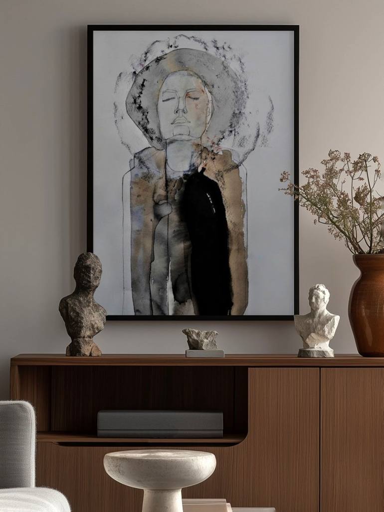 Original Art Deco Women Painting by Doris Schmitz
