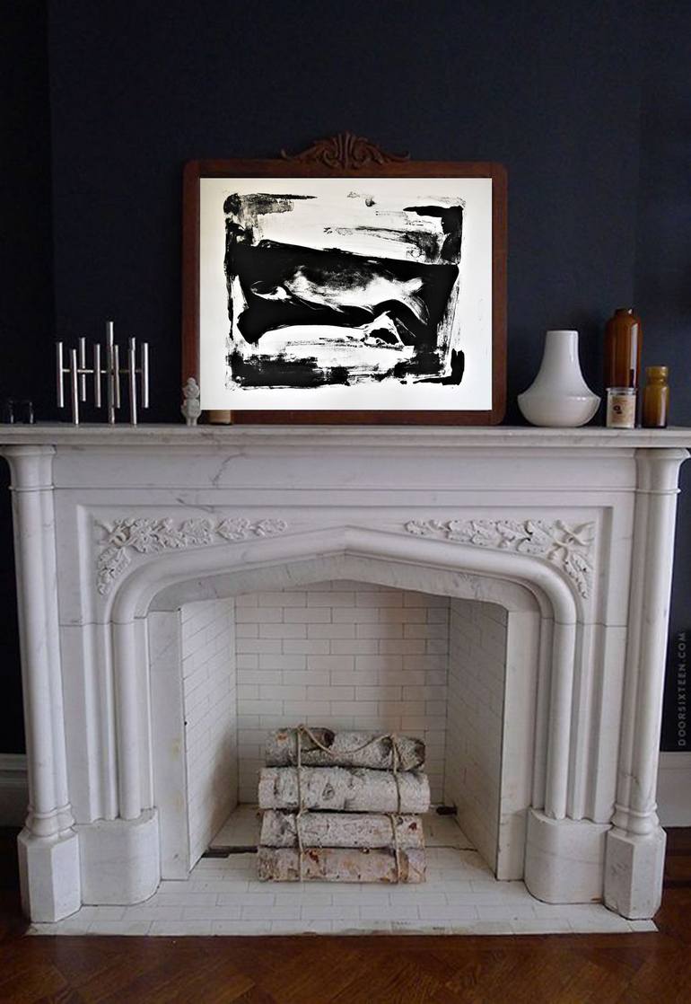 Original Expressionism Fish Printmaking by Doris Schmitz