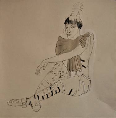 Print of Figurative Women Drawings by Doris Schmitz