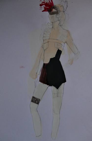 Original Figurative Fashion Drawings by Doris Schmitz