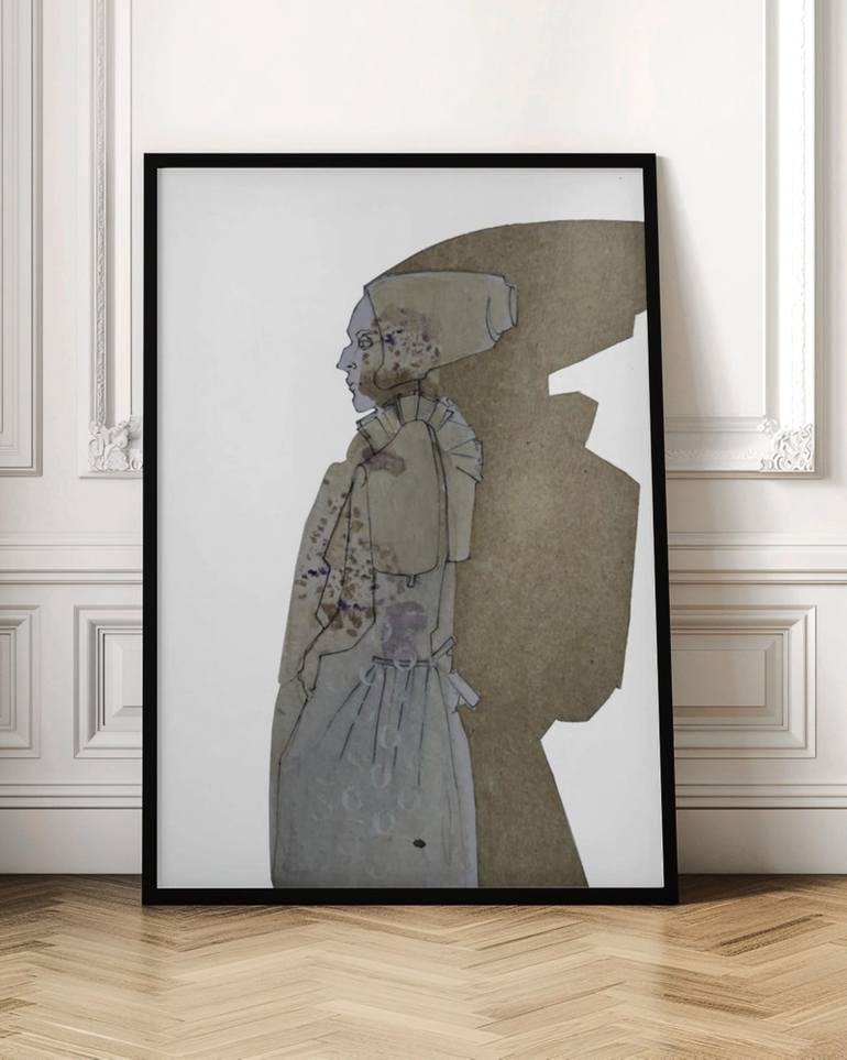 Original Figurative Fashion Drawing by Doris Schmitz