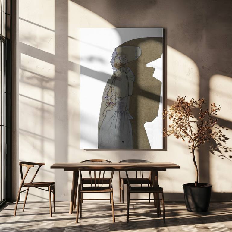 Original Figurative Fashion Drawing by Doris Schmitz