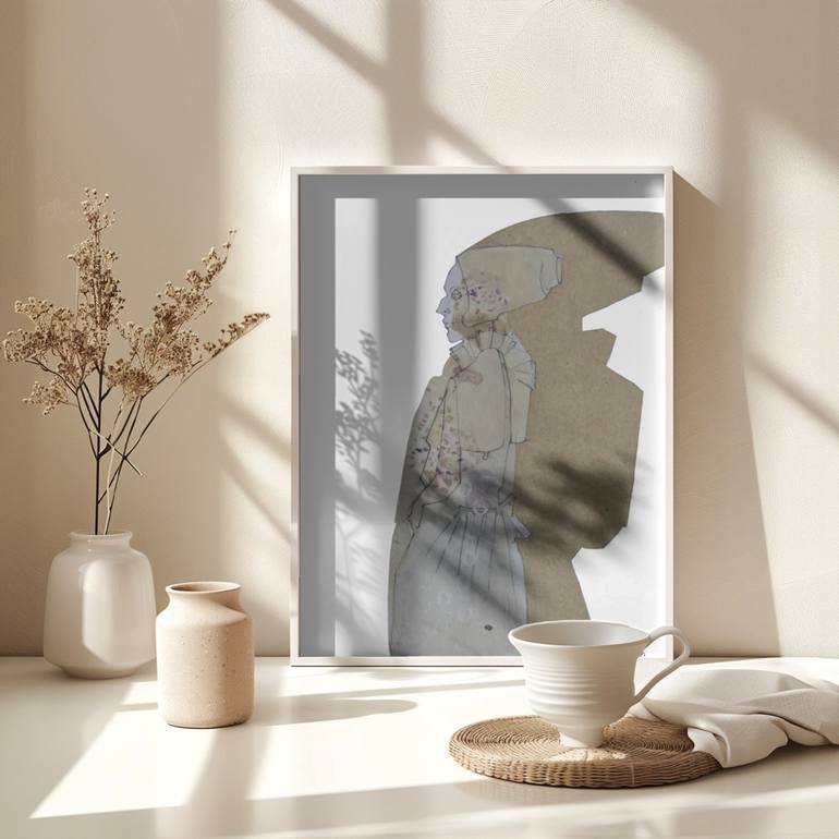 Original Figurative Fashion Drawing by Doris Schmitz