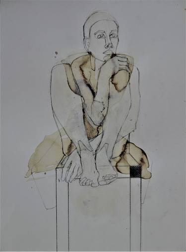 Print of Figurative Nude Drawings by Doris Schmitz