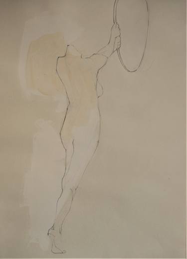 Original Figurative Nude Drawings by Doris Schmitz
