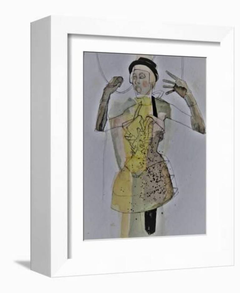 Original Art Nouveau Women Painting by Doris Schmitz