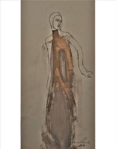 Original Art Deco Fashion Drawings by Doris Schmitz