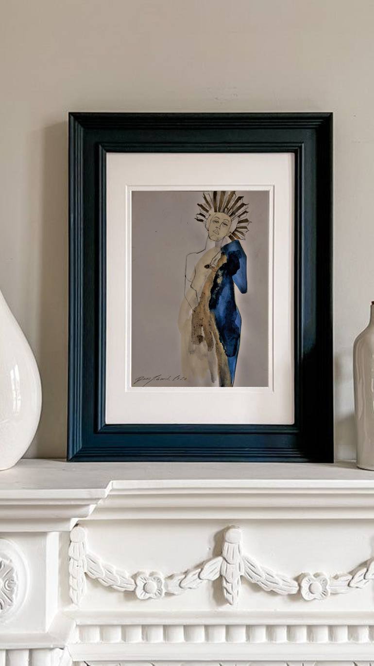 Original Figurative Erotic Painting by Doris Schmitz