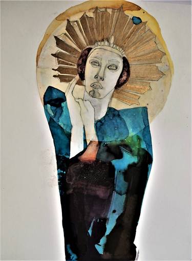Original Figurative Religious Paintings by Doris Schmitz