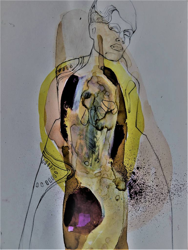 Print of Figurative Women Paintings by Doris Schmitz