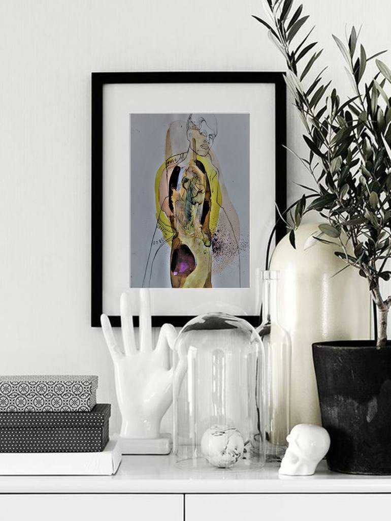 Original Figurative Women Painting by Doris Schmitz