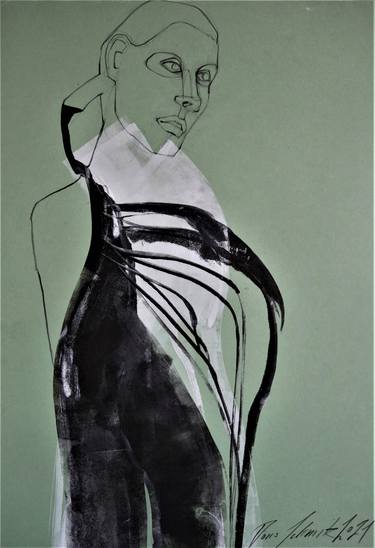 Original Minimalism Fashion Drawings by Doris Schmitz